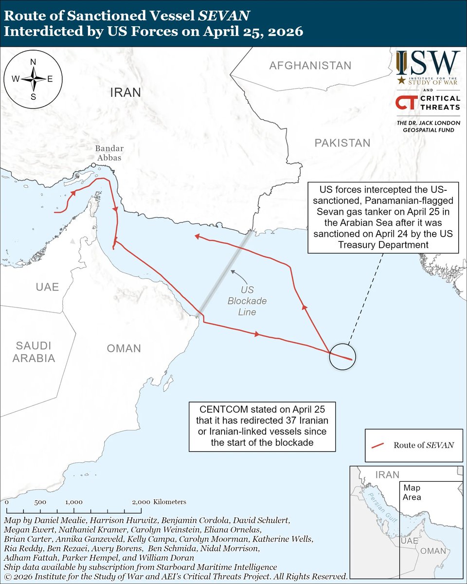 Institute for the Study of War tweet media