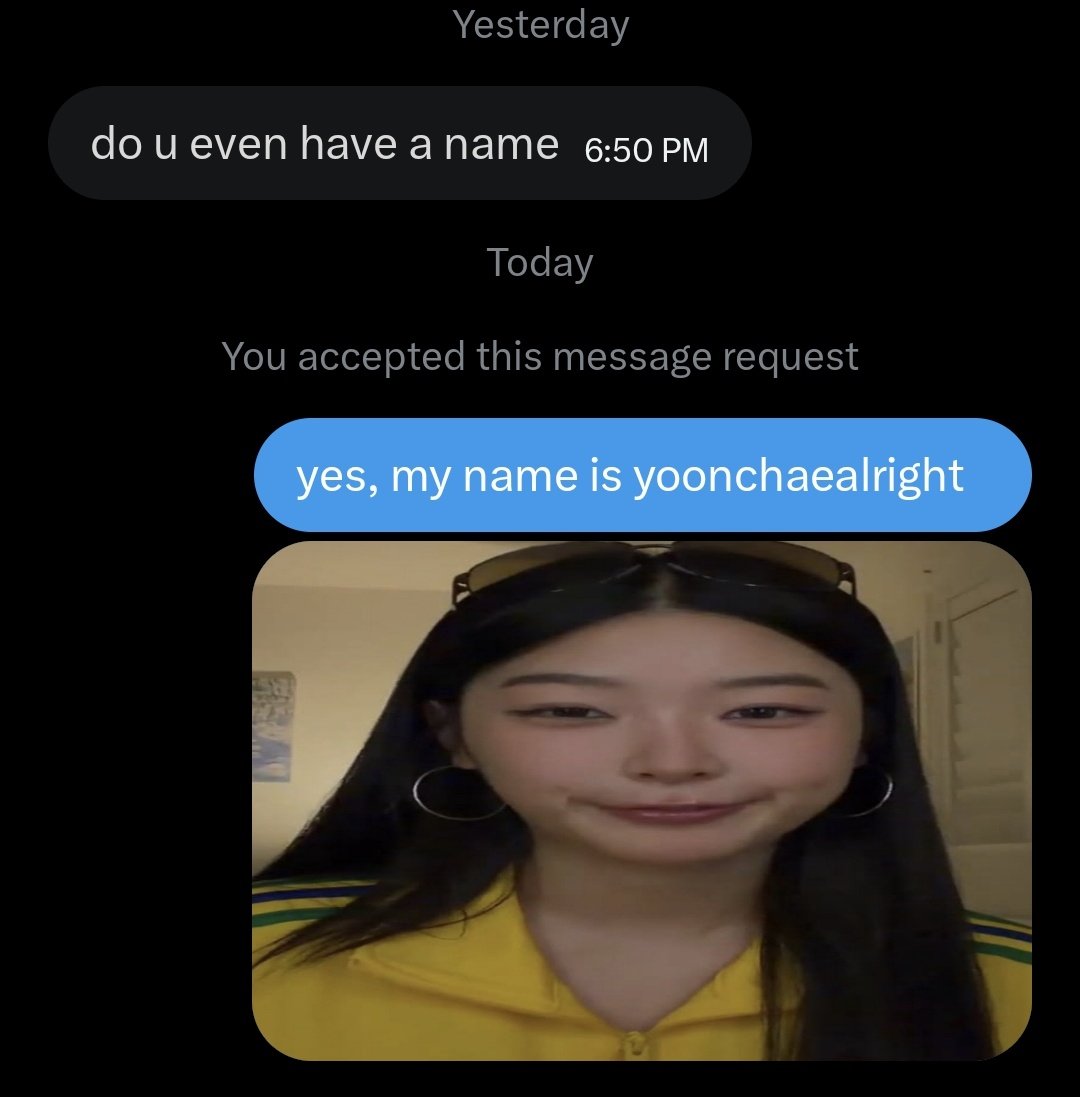 is yoonchae alright today? tweet media