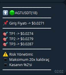 Ezelanaliz's tweet image. BOT + Analiz = 👇

#AGT #AGTUSDT #kripto