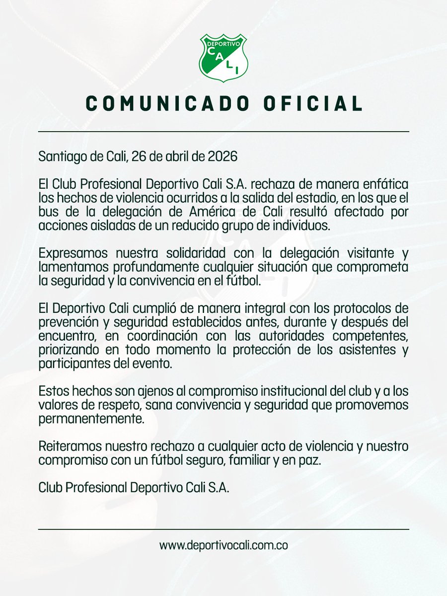 Deportivo Cali tweet media