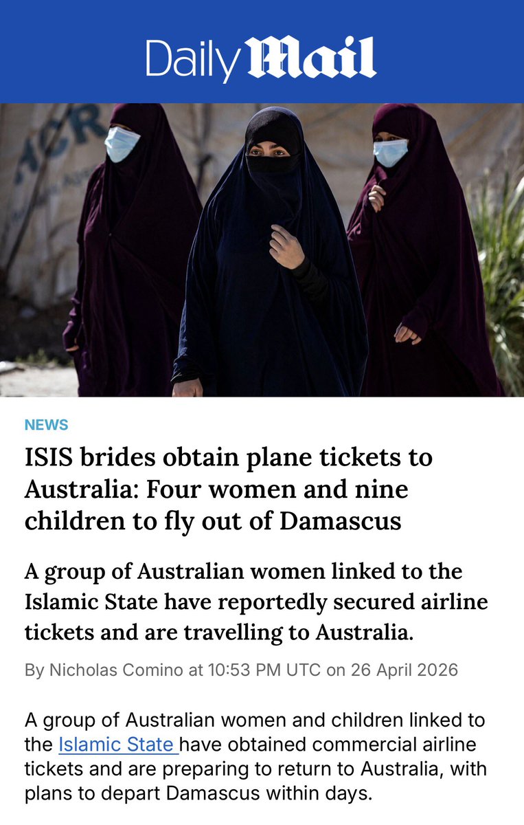 GreenTyler27's tweet image. Isis brides would never return under a One Nation lead government.