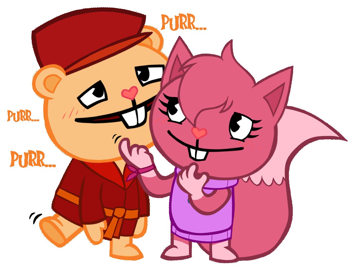 Kitshime98's tweet photo. Pop loves scratches and Ayne knows it... That's why for her, he's a big puppy π§‘π©· #pophtf #htf #happytreefriends #oc #ocxcanon #htfpop #digitalart https://t.co/8pdEKMqg2H