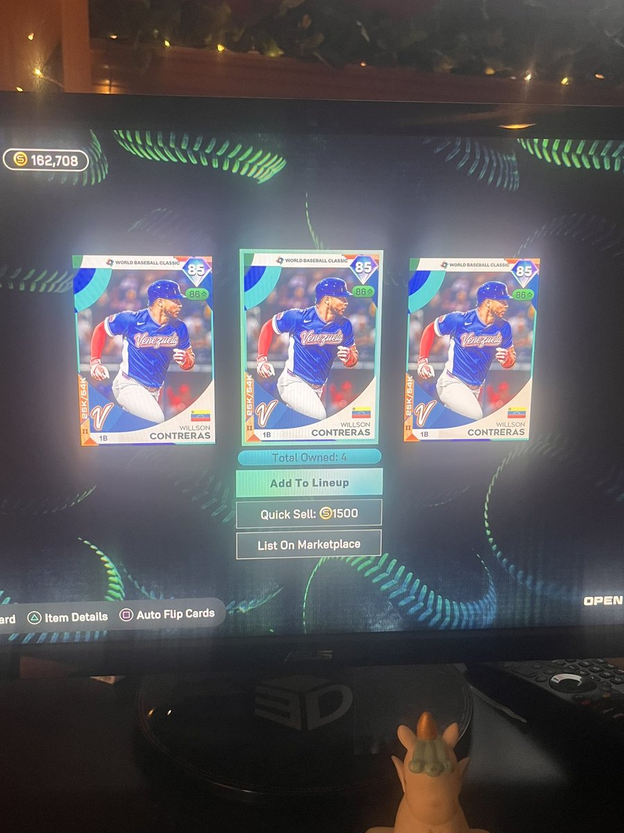 AllIrish76's tweet photo. @MLBTheShow SDS what are we doing!!!??? This is corny as hell!! I open the 3 player WBC pack and get triples!!!! So stupid! And of course it’s of one of the cheapest players in the set. https://t.co/yCi7qEaXZc
