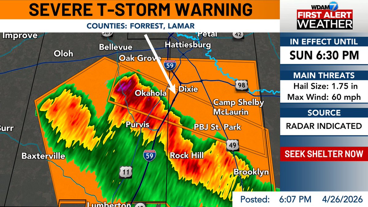 Patrick Bigbie WDAM 🌪️ tweet media