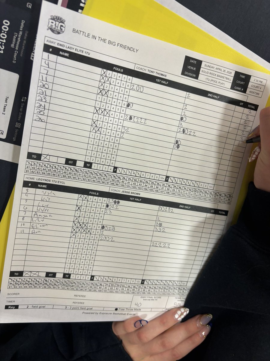 Legynds17uwbb's tweet photo. Finished 3-1 in #BattleInTheBigFriendly. Split today tough loss early but responded with a big win. Led by:

1st game vs. OK Swarm:
@basketballava27 11 pts
@nylabehoopin 11 pts

2nd game:
@basketballava27 14 pts
@nylabehoopin 11pts

@PGHOklahoma https://t.co/xN8Ze9AmwD