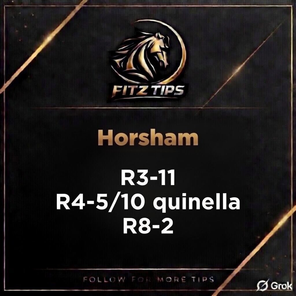 FitzTipsAu's tweet image. #horseracing #racing #tips #RacingTips #punting #winning #Fitztips #bettingtips #horseracingtips #racingvic #racingsa #racingtipster #formguide #thoroughbred #raceday #trackwork #melbourneracing #dailytips #formanalysis #horsham