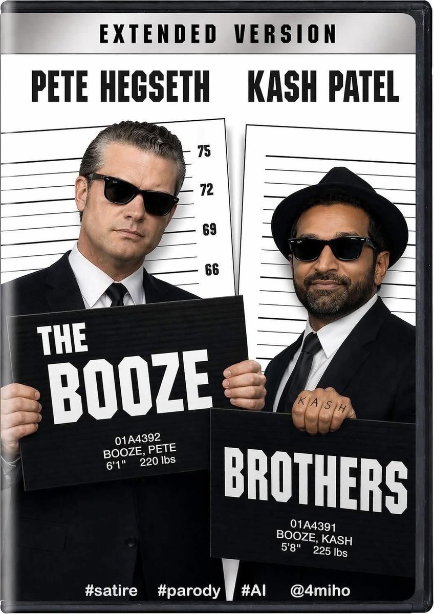 BiatchDulce's tweet image. The Booze Brothers🤭 coming to a theater near you! 
#KashPatel #PeteHegseth