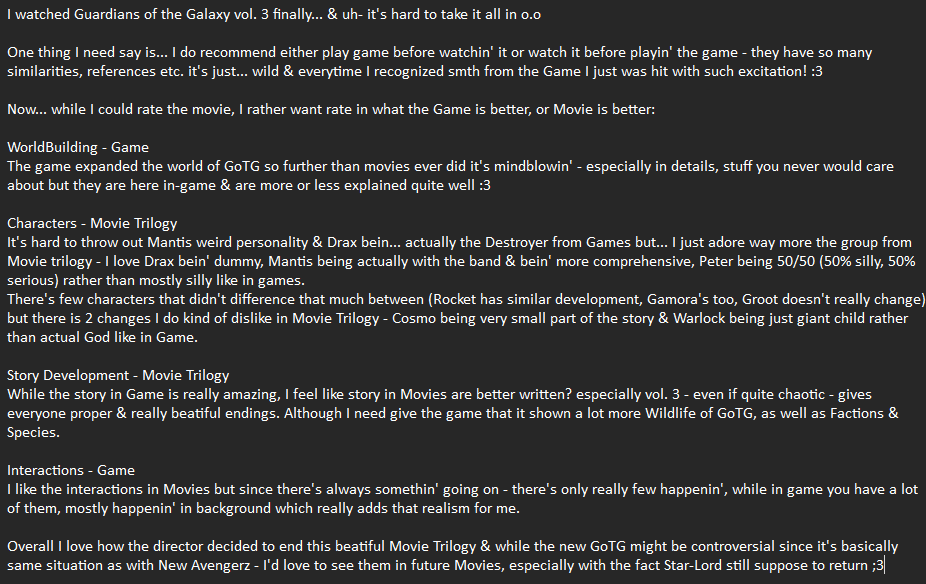 inkgraphic19's tweet image. Guardians of the Galaxy vol. 3... review? I guess xD
#GuardiansoftheGalaxy #GoTG