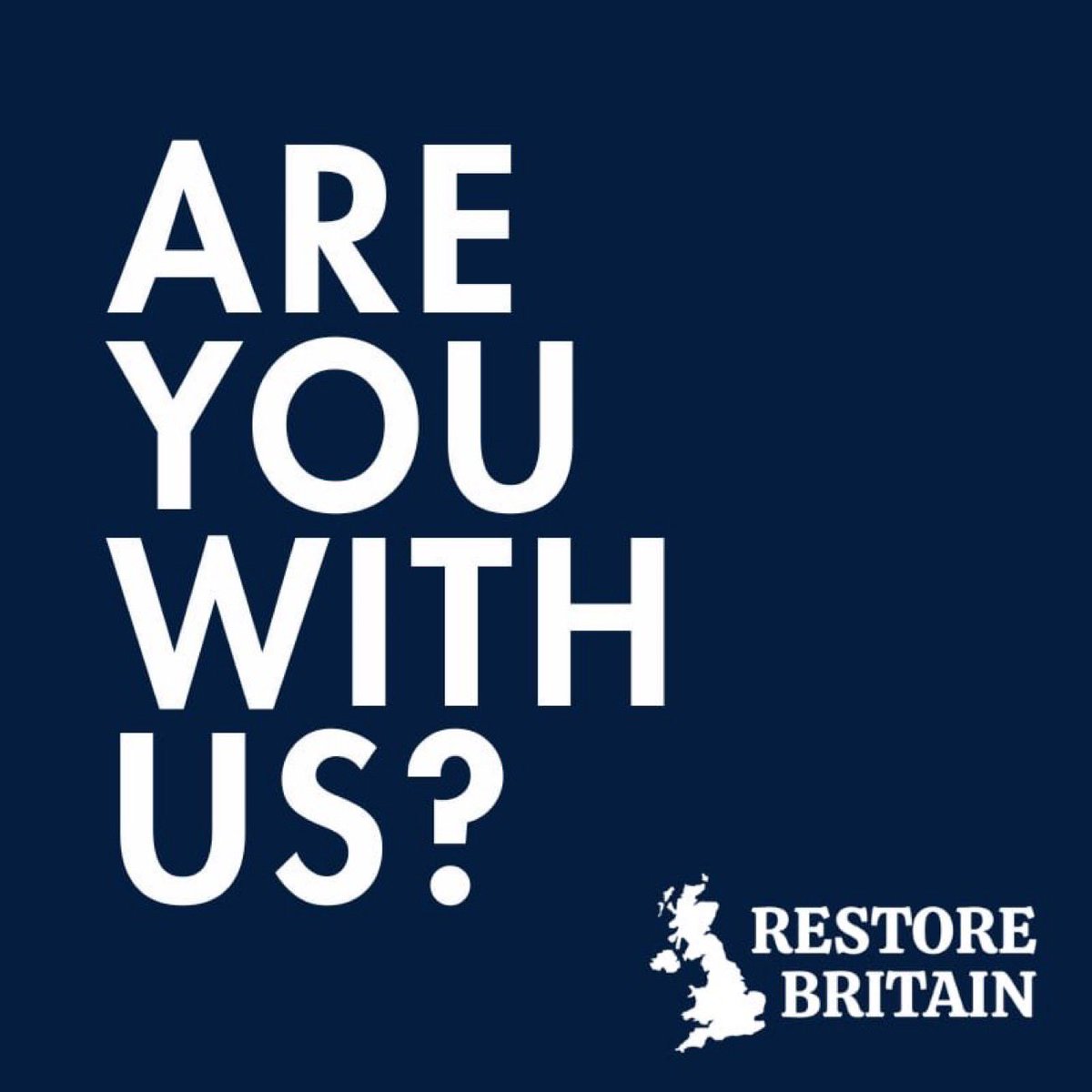 I now have a second account Restore Britain Kettering-Rothwell-Desborough <a href="/RestBrit_Kett/">Restore Britain Kettering-Rothwell-Desborough</a> trying to gain some followers in my local area with a view to setting up a local Branch. 

Please can my Restore followers Repost 🙏🙏