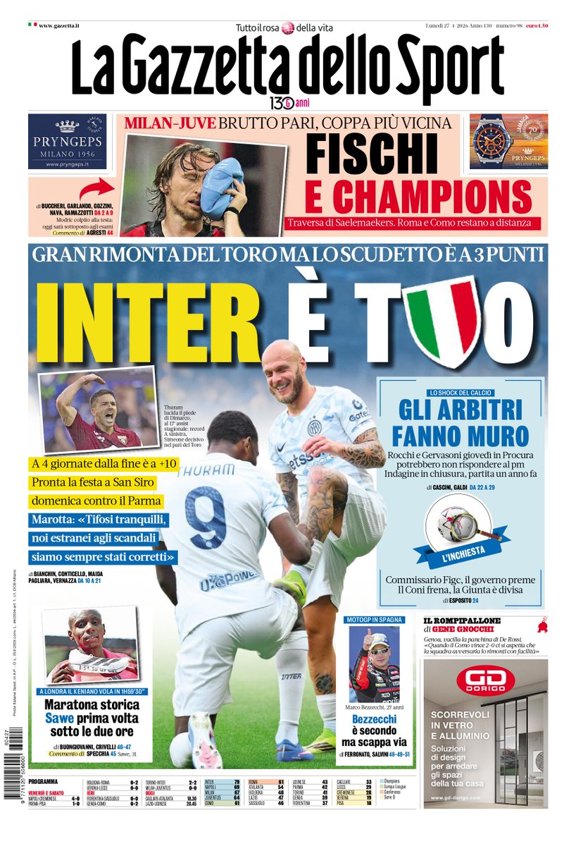 La Gazzetta dello Sport tweet media