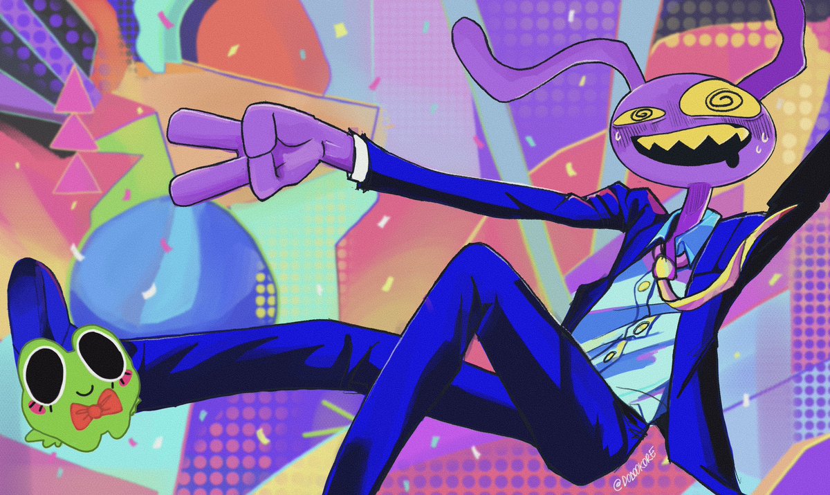 dodookore's tweet photo. bewitching electric dreamssss 

abstact with meeeee 🎉🎊🪩🍾

#kaito #vocaloid #tadc #jax https://t.co/VFuJ9NN76I