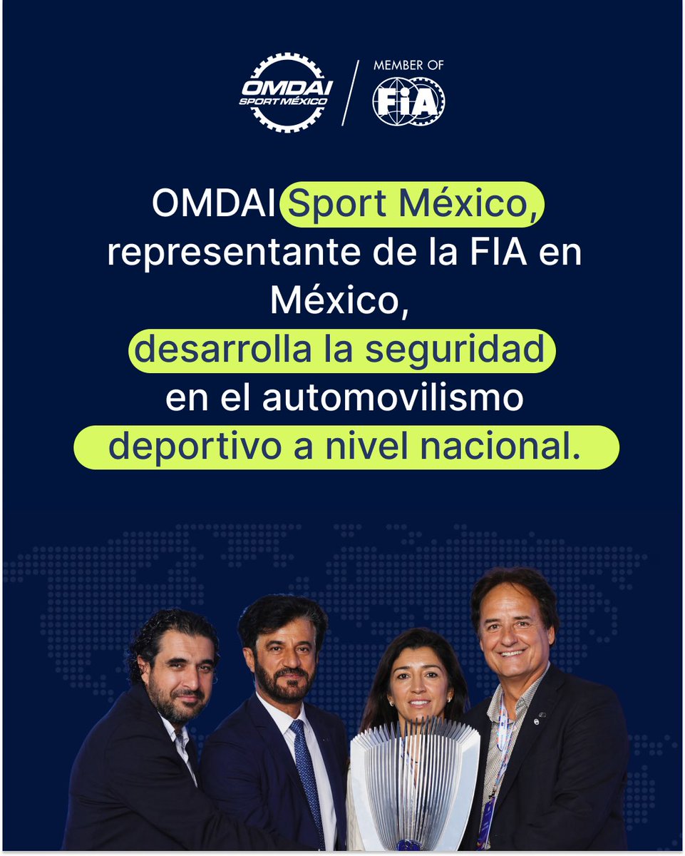 OMDAIMX's tweet photo. Conoce todos los clubes miembros de la FIA en la pagina oficial de fia en el apartado de “Miembros”
Nosotros estamos orgullosos de representar junto con la organización hermana @femadac a nuestro país en el deporte motor🚗 #fia #undeporteparatodxs https://t.co/PEnF6Q5jRs