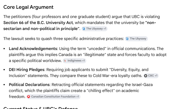BcMeggster's tweet image. UBC has a court case about that. #bced