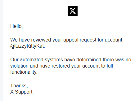 LizzyKittyKat's tweet photo. "Our automated systems" your automated system was the one who fucked me in the first place you dog ass site. https://t.co/ei8YoQnh57