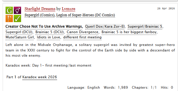 #karadoxweek day one: first meeting/last moment

archiveofourown.org/works/83819981