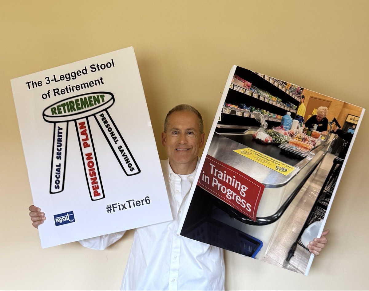 clearypm's tweet photo. Very happy to add my #FixTier6 presentation to the @nysut Retiree Council 7 luncheon.  Fixing Tier 6 is all about fairness to young public employees- making sure the 3-legged stool of a respectful retirement isn’t tipped over! @AFTunion @MelindaJPerson https://t.co/GeHKOdBIHC