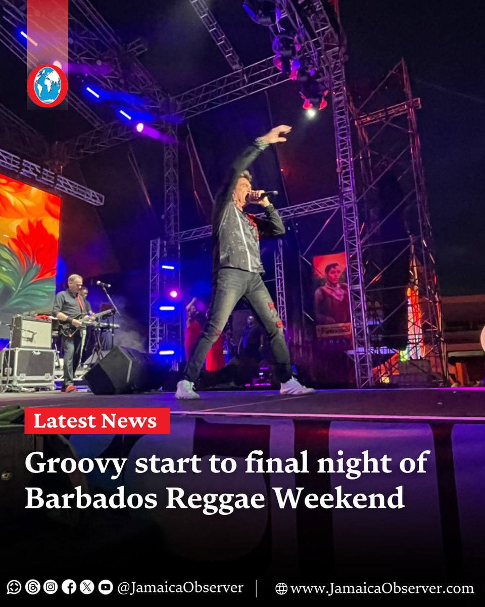 JamaicaObserver's tweet image. Patrons at Reggae in the Gardens, the third and final night of Barbados Reggae Weekend, are enjoying a groovy start to the event thanks to openers Spice and Company.

The home crowd gave the band an incredible welcome, singing along to their hit tracks.
jamaicaobserver.com/2026/04/26/gro…