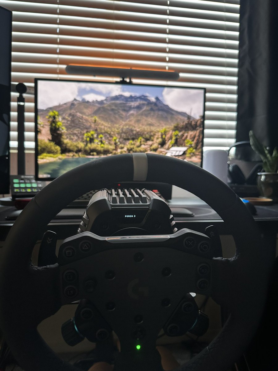 ashleeeeean's tweet photo. Getting ready for the @ForzaHorizon release in May with @TweedMetal and we’re getting the Sim Racing rig set up and finally getting to really feel the power behind @LogitechG RS50 System 💙 #LogitechGPartner https://t.co/9IdpTIRjUV