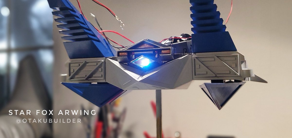 Otaku_Builder's tweet photo. Half way there my dudes and dudettes! More W.I.P coming very soonπ¦ππ½β¨οΈ. #starfox64 #3dprinting #modelkit #foxmccloud #arwing https://t.co/GHGe7TrbBr