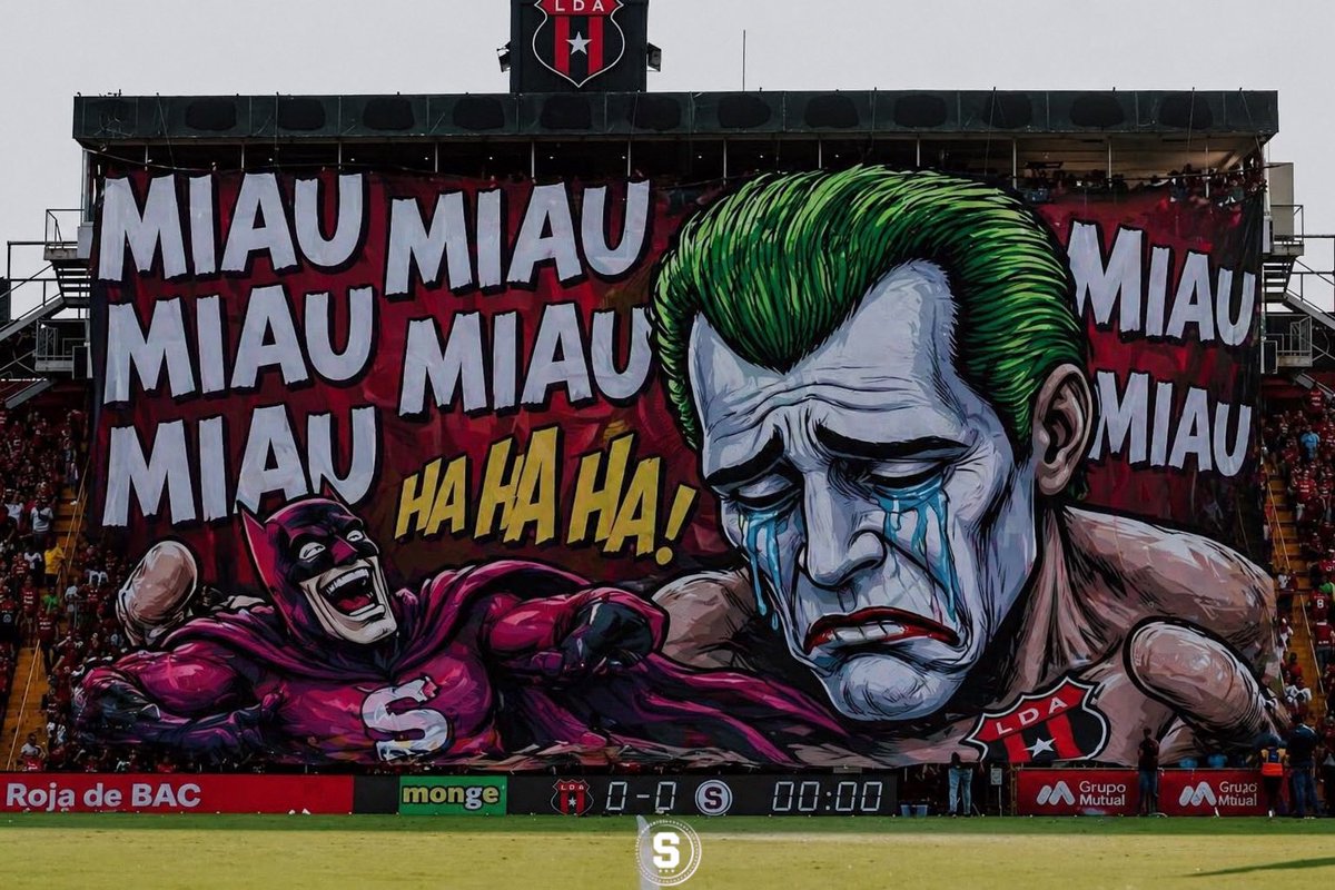 A veces hay que leer mejor las historias antes de hacer un intento de “tifo”…
Les faltó leer el final del cómic:
¡El Joker nunca gana!

#GrandeSoloUno