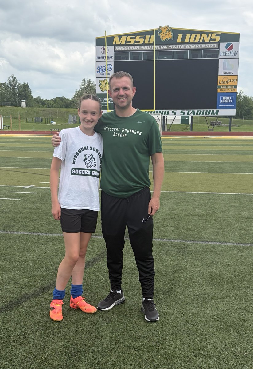 DLessmeier's tweet photo. Enjoyed today at Missouri Southern State University ID Camp! My thanks to @elliot_chadd and @MssuSoccer.  
#GoLions https://t.co/3qJtfe2BiP