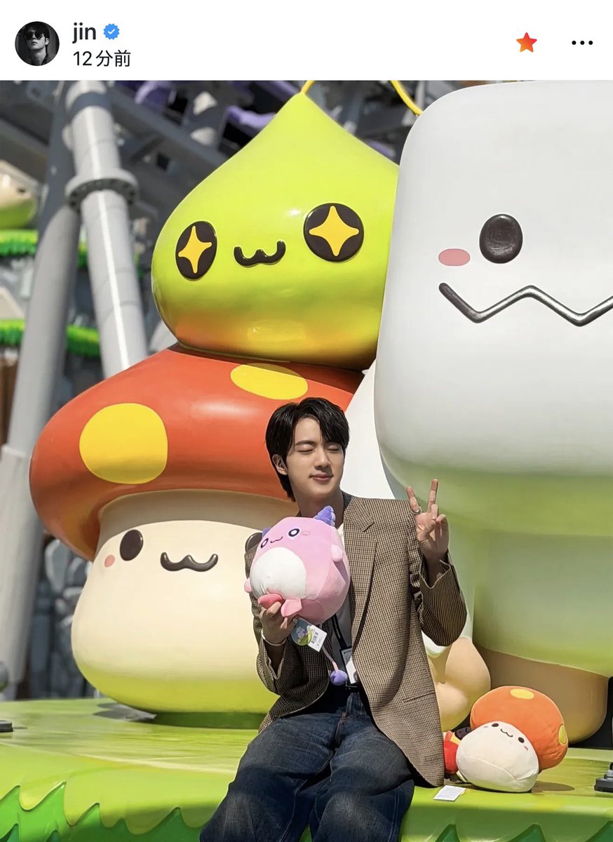 woddyslinky's tweet image. ジンさーん

そっちかーｗｗｗ

ありがとう💜

来てくれて

ピンクの子

わからないから検索しましたw

ゲームのキャラだったのね

 #Jin
 #Instagram
  #BTS_ARIRANG_TOUR_IN_TAMPA