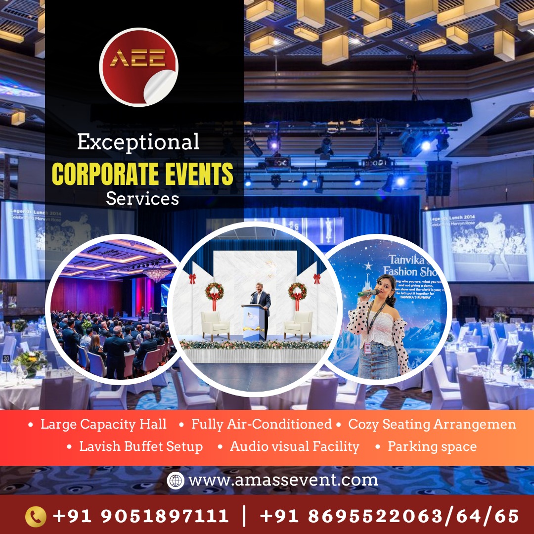 AmassEvent's tweet image. Turn your corporate gatherings into unforgettable experiences with premium event planning, elegant ambience, seamless execution, and world-class hospitality. From conferences to award nights  we make every moment exceptional 
#CorporateEvents #EventManagement #BusinessEvents