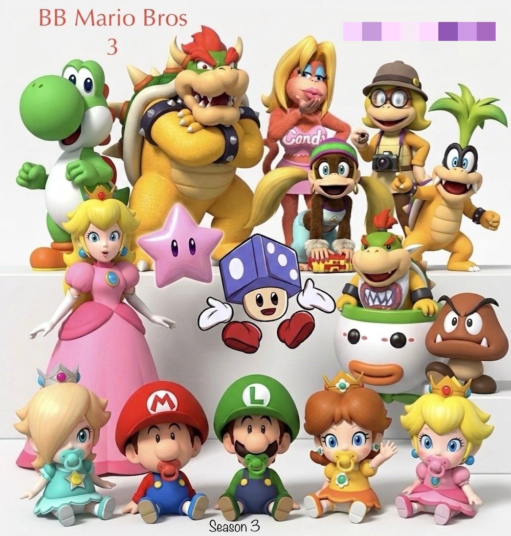 BBMarioBros's tweet image. #BigBrother #MarioBros #SeasonThree starts TOMORROW 🌈✨‼️ 

First thing’s first… 

Let’s meet our cast of sixteen ❗️You may even notice some familiar faces from seasons’ past 👀 🧵