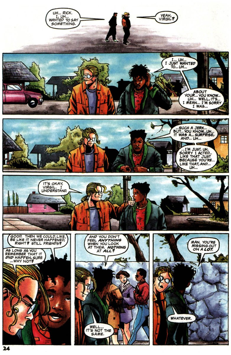 Richie was already gay in the comics of the 90s, it's not a crime to look up some information before speaking.