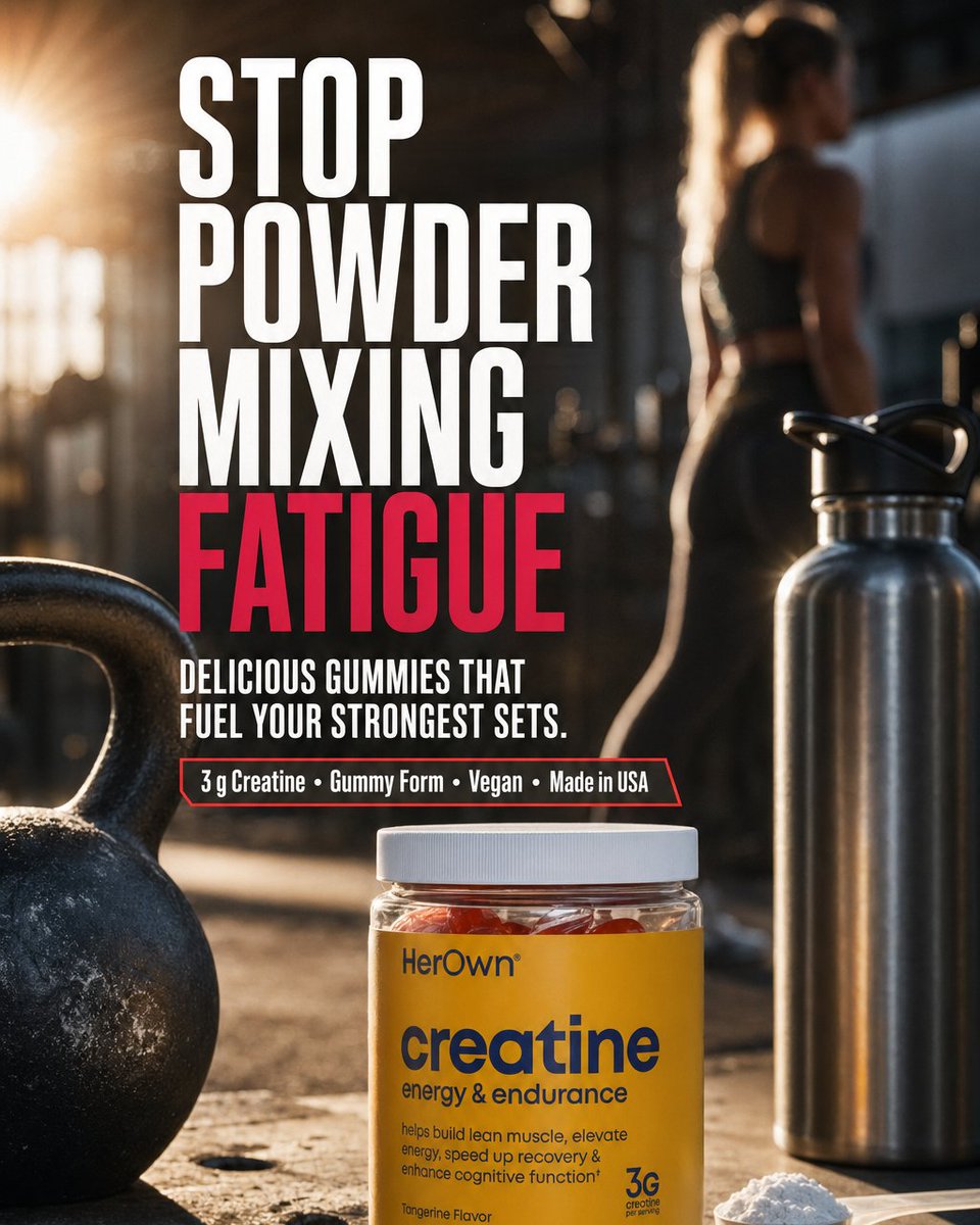 MooreVitamins's tweet image. the shaker bottle era is over.

3g creatine per gummy. tangerine. 30 servings.
chew, lift, repeat.

🔗 moorevitamins.com/product/her-ow…

#creatine #gymtok #fitness