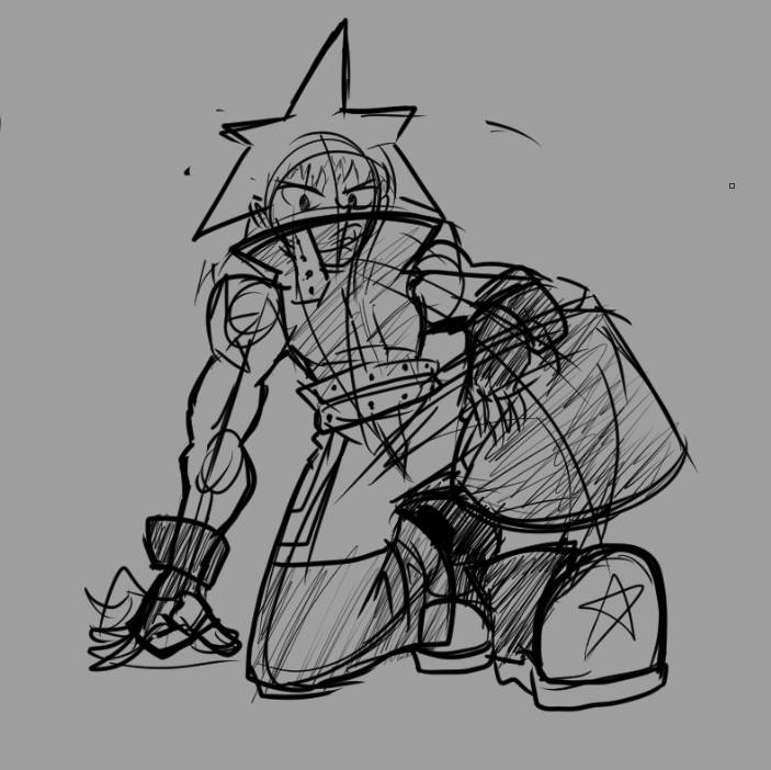 PaperNighty's tweet photo. Here is a doodle of Black Star. https://t.co/A3sgGswIjj