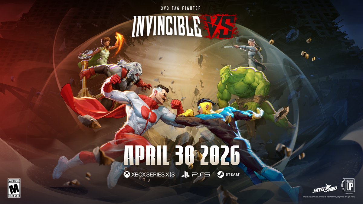 TheMKSource's tweet photo. Invincible VS releases this week on April 30th!!!🔥 

Are you planning on picking it up?  

#InvincibleVS #Invincible https://t.co/DS0US1Q4uI