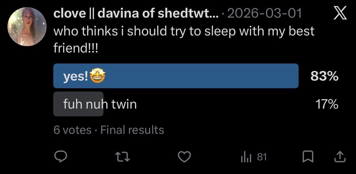 clove || davina of shedtwt༊*·˚ tweet media