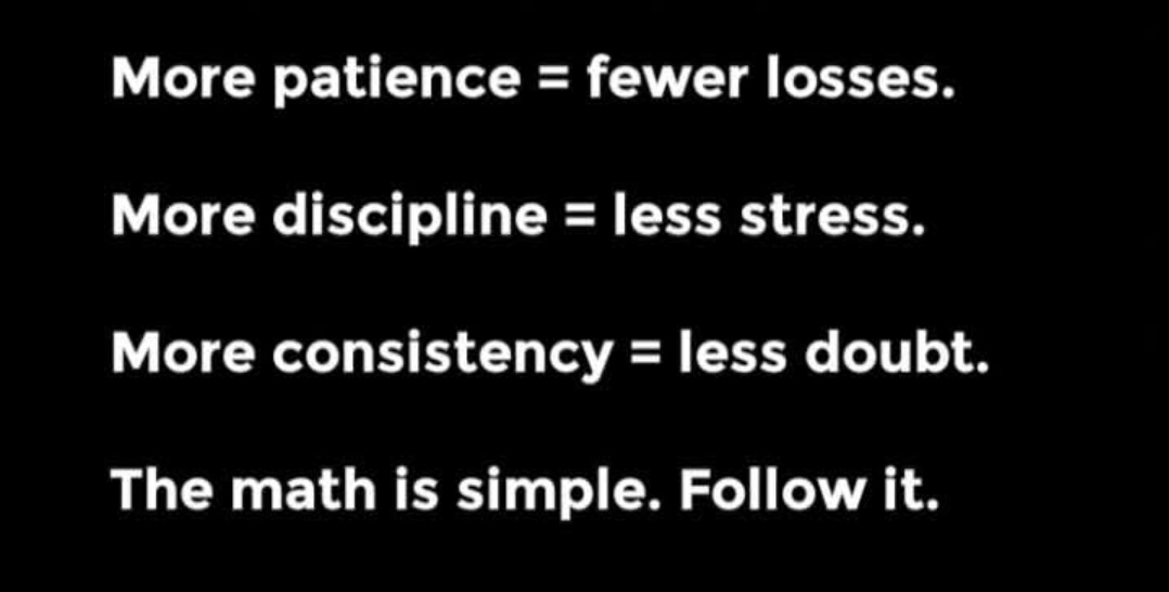 Karo3074's tweet image. The math is simple
#patience #discipline #consistency