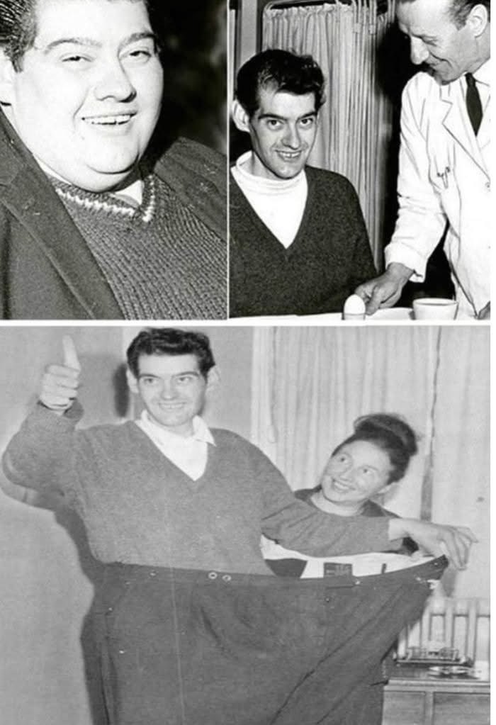 FotosDeFatos's tweet image. Em 1965, um jovem irlandês de 27 anos chamado Angus Barbieri, então com obesidade severa, decidiu embarcar em algo que parecia impossível: ficar 382 dias sem comer absolutamente nada.

Por mais de um ano, ele viveu apenas do próprio estoque de gordura, além de água, líquidos