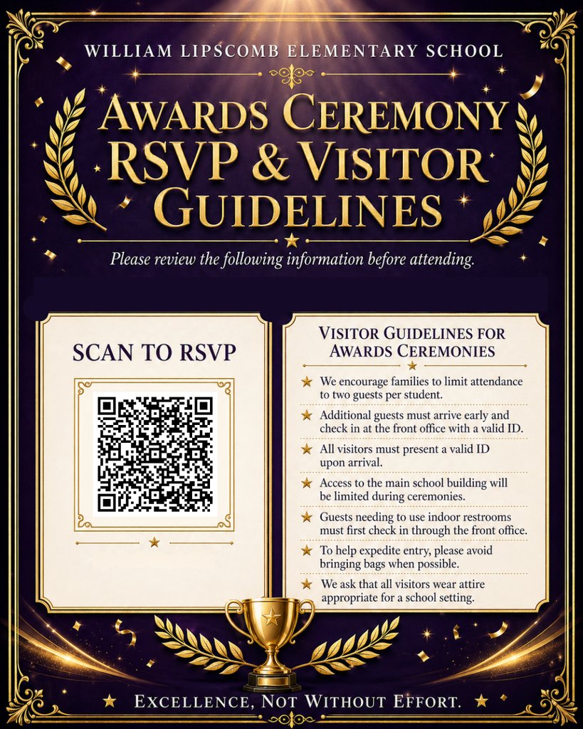 lipscomb_lions's tweet photo. Please review the flyer for your child’s ceremony date and time, and scan the QR code in the carousel to RSVP.

All visitors must present a valid ID upon arrival. To help with entry, please avoid bringing bags when possible. https://t.co/A6WbjIoSdK