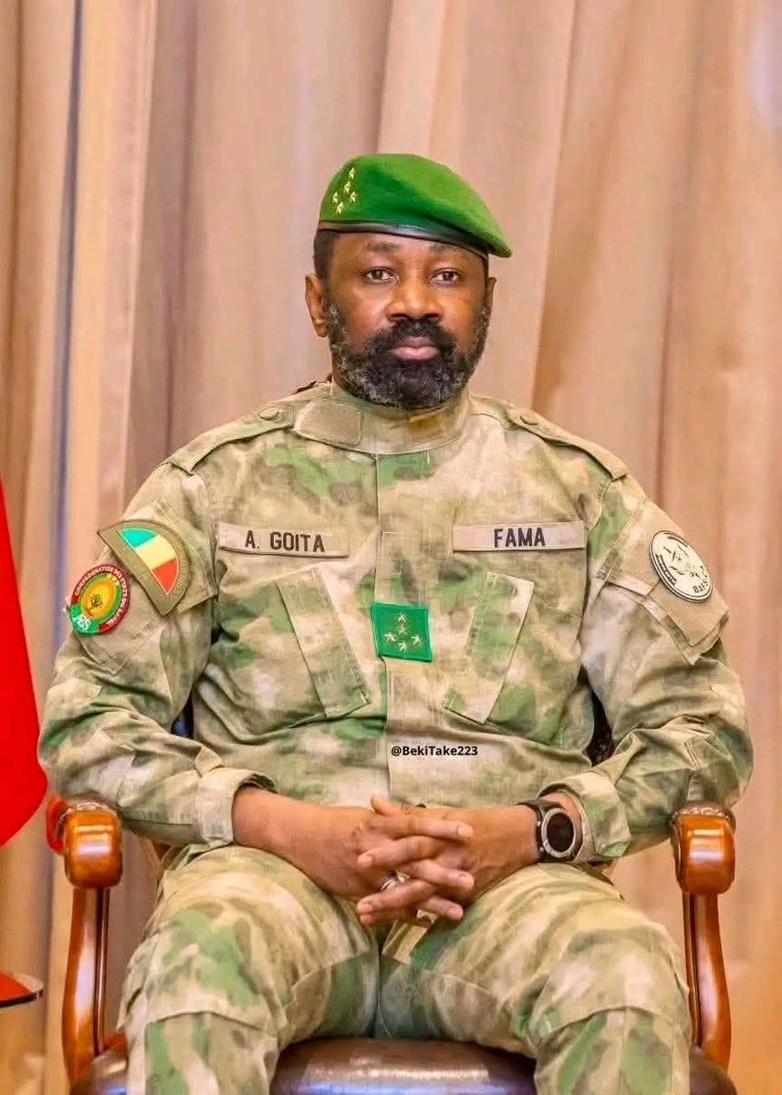 Mali 🇲🇱: GOD STRENGTHENS YOU MY GENERAL ASSIMI GOITA 💔 !!!! In this moment of sorrow, we pay a vibrant tribute to our fallen Defence Minister ,a loyal servant of the Nation. May his sacrifice never be forgotten and may his soul rest in peace. A LOT OF COURAGE MY GENERAL!!