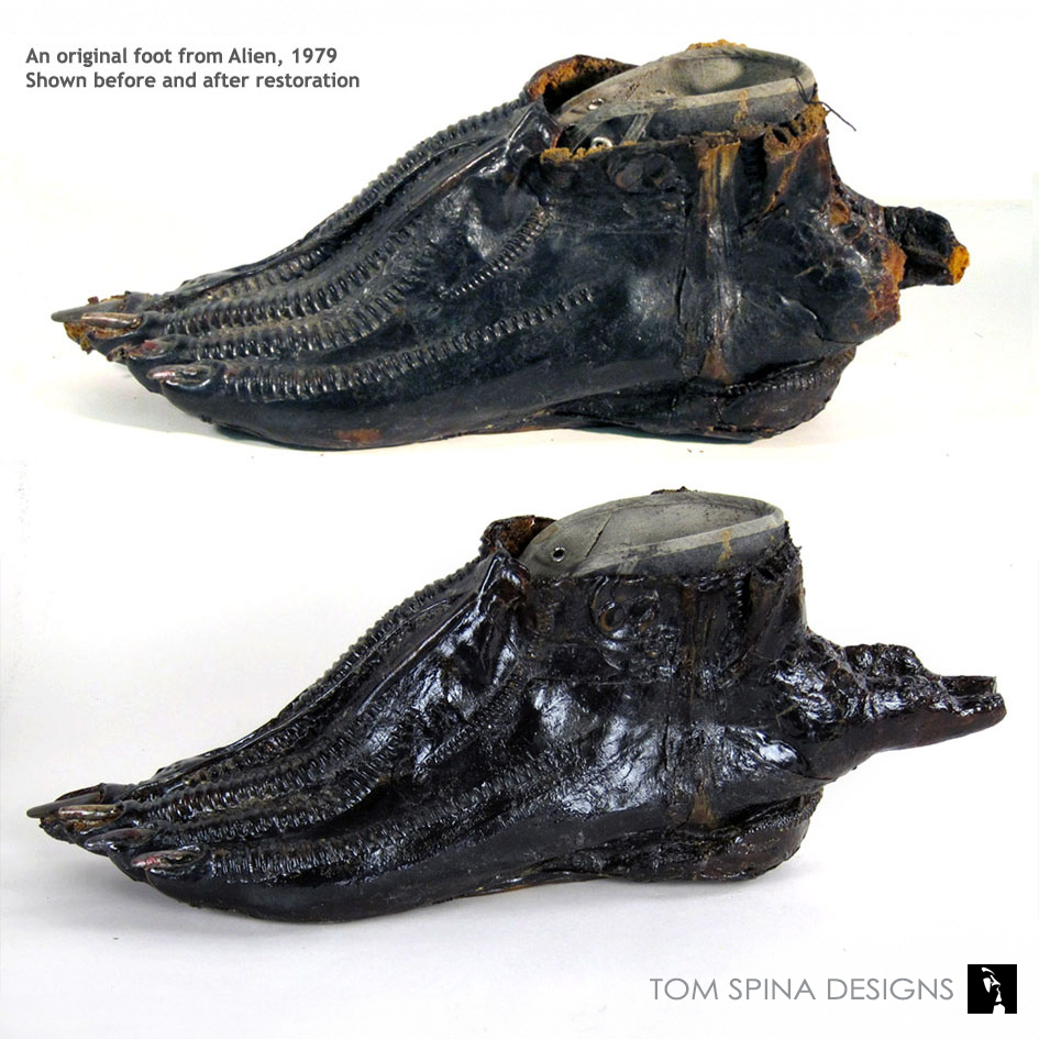 TomSpinaDesigns's tweet image. We once had the amazing opportunity to carefully restore a pair of original Xenomorph feet from the 1979 classic #ALIEN. Did you know the costume shoes were actually built over Converse high tops?
See more on our site: tomspinadesigns.com/tag/alien-film…

#TomSpinaDesigns #HRGiger #scifi