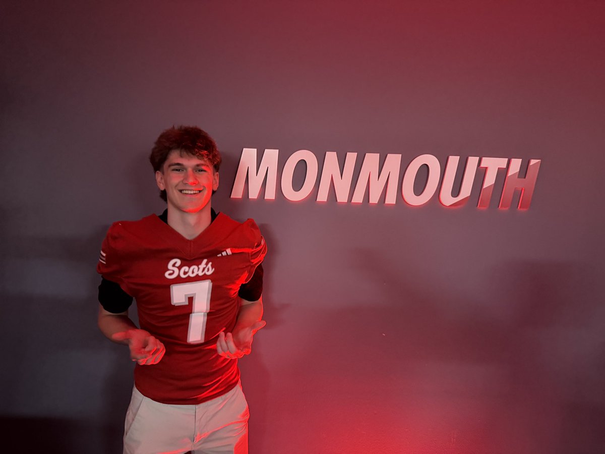 EvanKundel007's tweet photo. Had a great time at @RollScotsFB today! Hope to get back on campus! Thank you for the invite @Tomaschke52

@MonmouthCollege @VincentMorris55 @DHSPioneerFB @Athletics_DHS @PrepRedzoneMO @JPRockMO https://t.co/TT3MnYoPDA