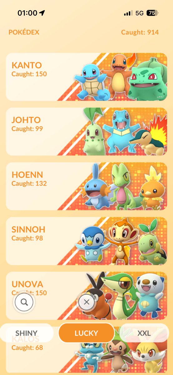 914/929 Lucky Dex ✅

Getting so close now !! 

Just 15 left 👊

#PokemonGo