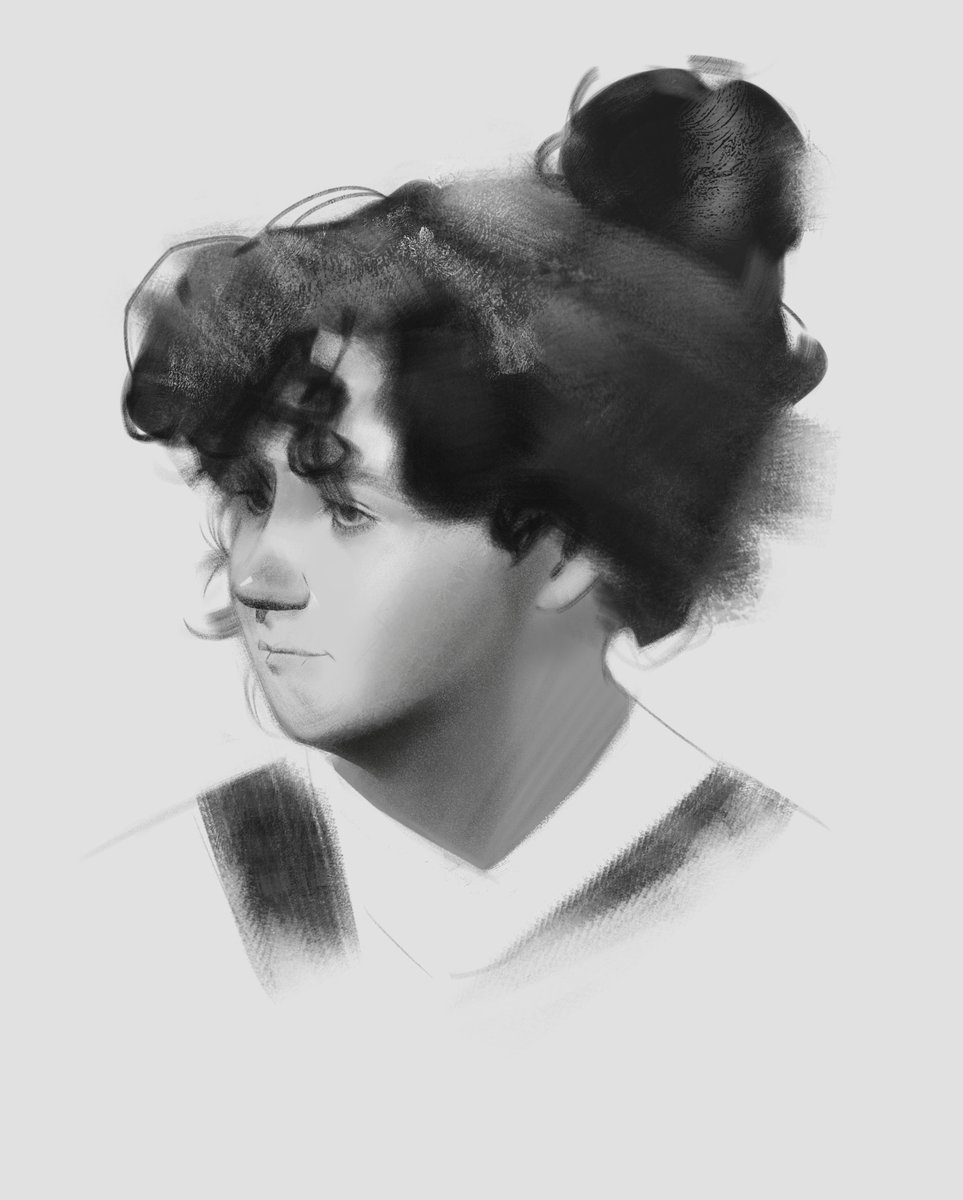 BlueRabbitSamur's tweet image. Final work and process

#paint #painting #portrait #digitalpainting #digitaldraw