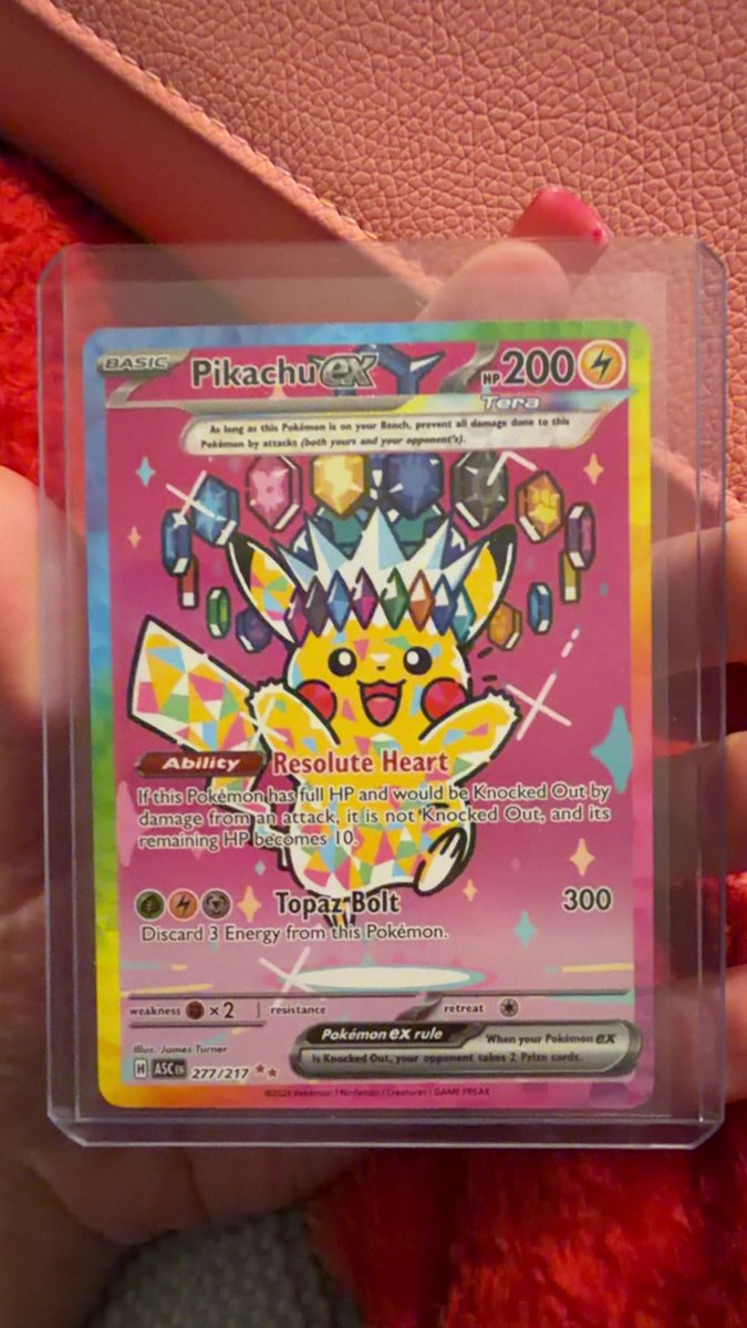 Brittanymomma55's tweet image. Pulled a pikachu ex from ascended heroes #pikachu