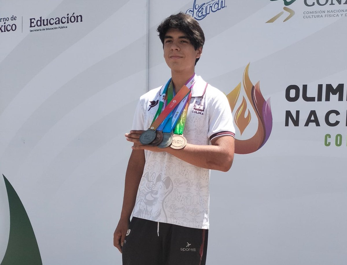 maxcortespress's tweet photo. Cuarta medalla para el ciclista colimense Diego Anguiano Santana en la Olimpiada Nacional 2026

🔗 Entra a la nota completa aquí: https://t.co/WjhXQdKX78

#Incode #Deporte #Colima #Noticias #IndiraVizcaíno #MaxCortésPress https://t.co/aYbbB5bLrE