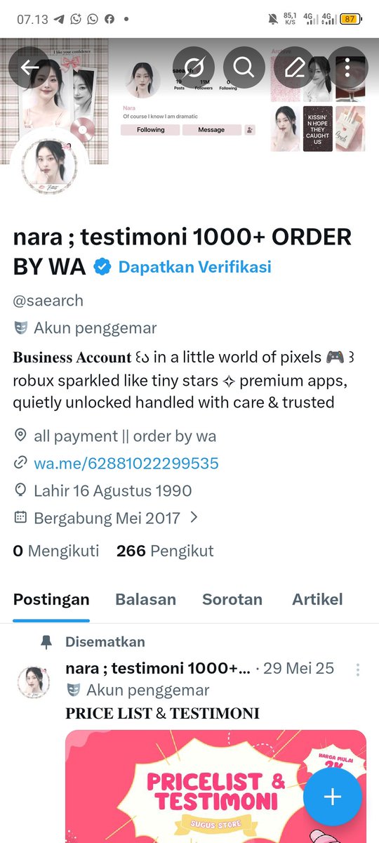 laffy| Top up ml ff pubg valorant robux tweet media