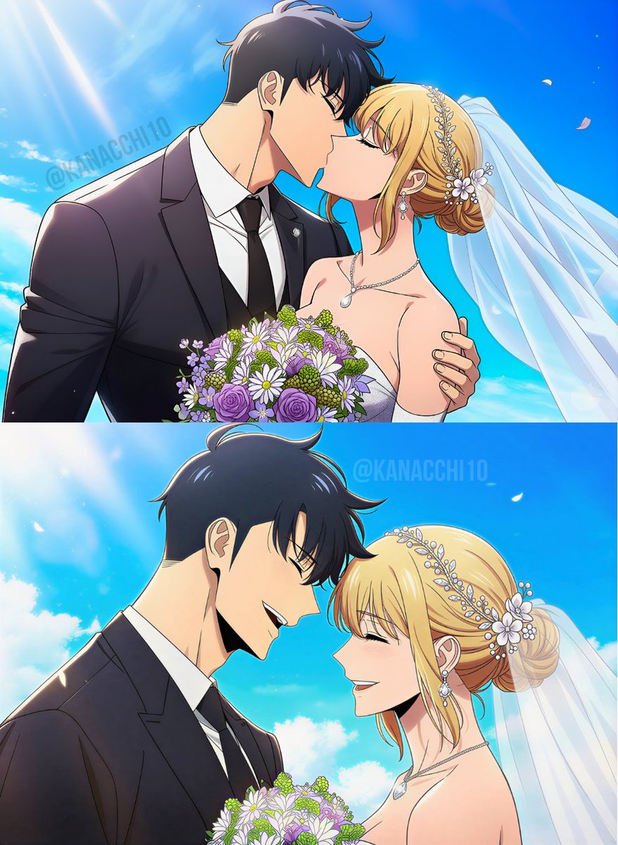 kanacchi10's tweet image. Wedding Day 💍 #jinhae #SoloLeveling