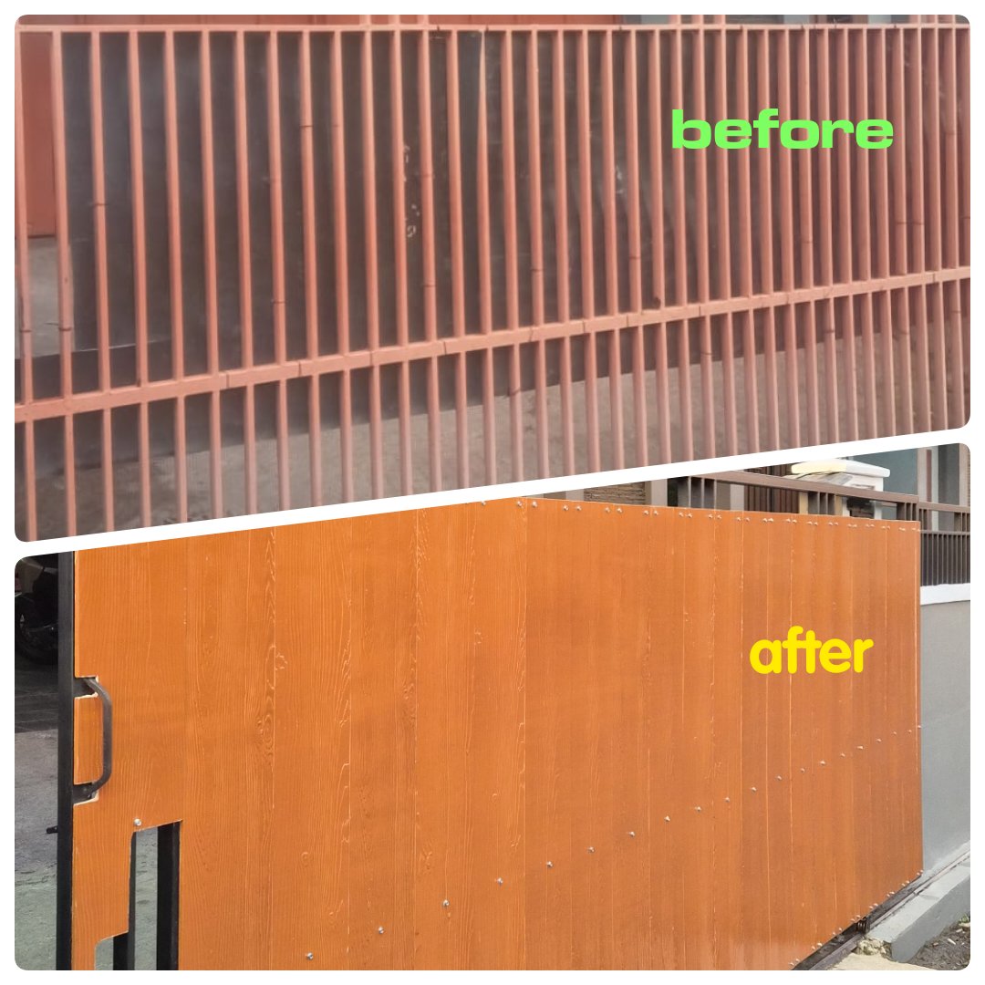 ArisnoorS's tweet image. Tukang sunda gak bisa dianggap remeh
Dikira mau pakai fiber utk cover gerbang. Ternyata ... 
#like