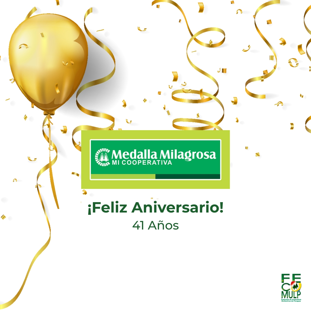 fecomulpoficial's tweet photo. @coopmedallapy 41 años de unión, confianza y progreso. ¡Que sigan los éxitos! 🎂🥂

#Fecomulp #Cooperativas #Aniversario #41Años https://t.co/pRbbhG76HW