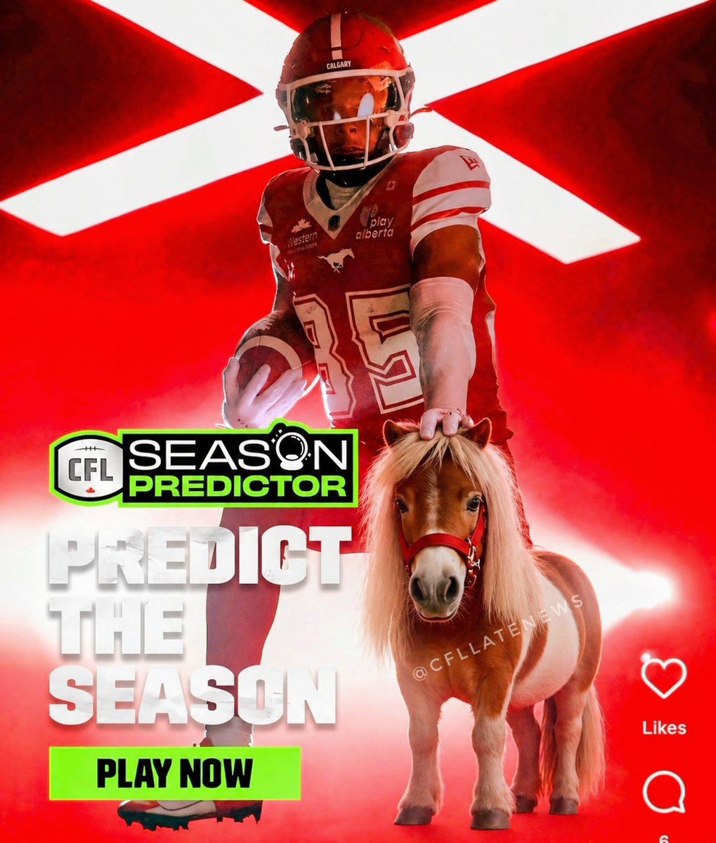 CFLLATENEWS's tweet image. The Canadian Football League not only leaked the new Calgary Stampeder jerseys but also the new touchdown horse.

Ok.

Due to rising food costs - including oats and hay - the Stamps have opted for a more economical horse.

#CFL #Calgary
