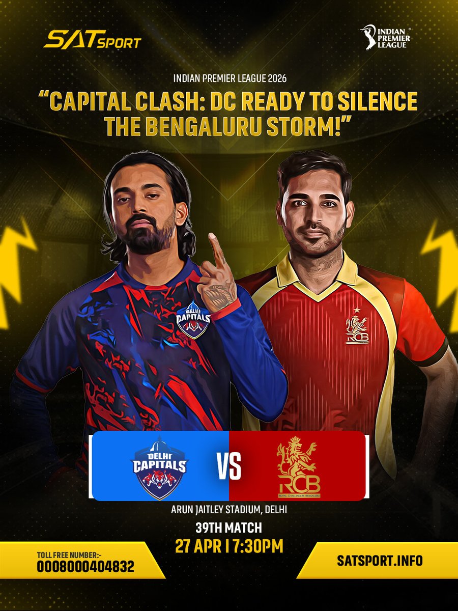 Satsport_HQ's tweet image. 🔥⚡New day. Fresh energy. 🔥
Tonight, the battle gets louder. 🔥 ⚡🏏
 .
G3t 5% R3al C@sh B0nus on y0ur 1st D3p0sit of ₹1,000
Minimvm dep0sit ₹1000 Only on @satsportofficial
.
📷📷24/7 Cυѕтσмєя Sυρρσят

| #satsport | #IPL2026 | #IPL | #IPLT20 | #IPLSeason | #IPLAction