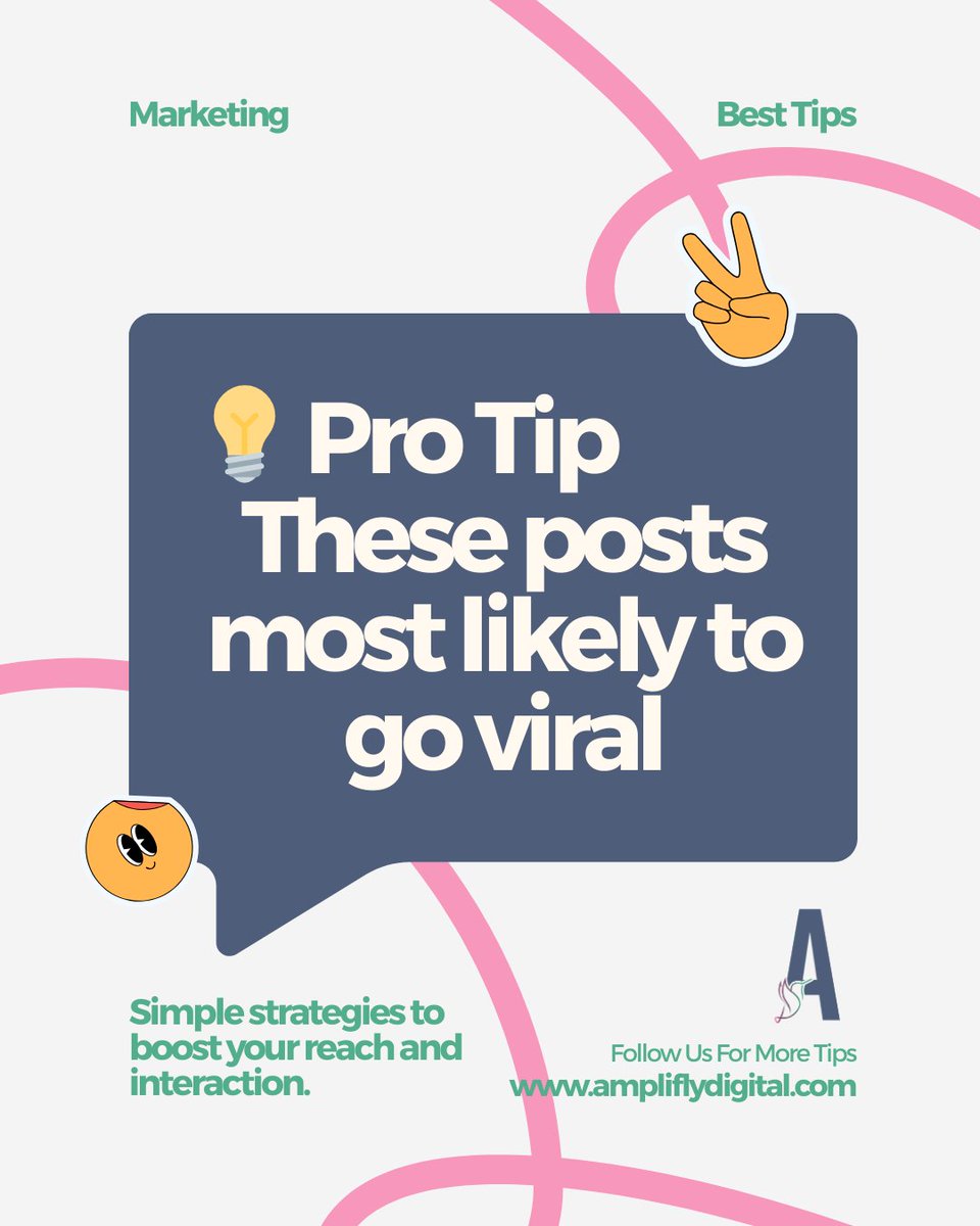 ampliflydigital's tweet photo. 💡 Pro Tip: The posts most likely to go viral are:

1️⃣ Bold truth posts
2️⃣ Myth-busting posts
3️⃣ Relatable entrepreneur struggles
4️⃣ Short insight posts

These are the ones people save, share, and comment on most.

Don't have time to create these yourself? I can help you. https://t.co/CkLcdlrBkr